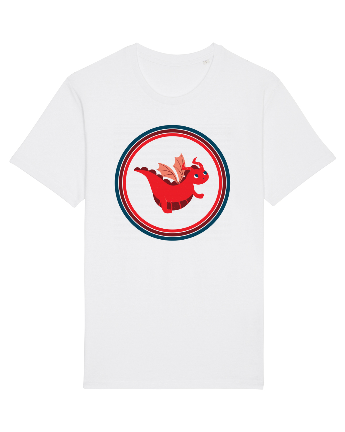 Tricou mânecă scurtă Unisex Rocker White