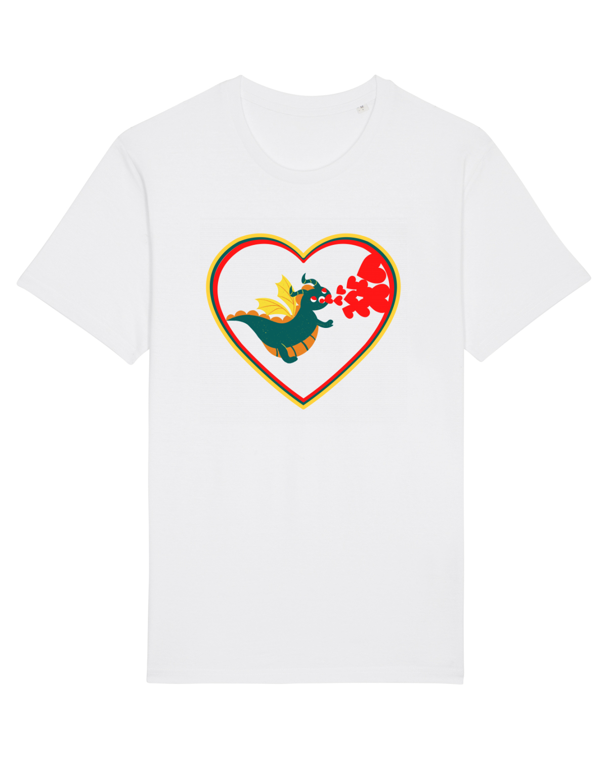 Tricou mânecă scurtă Unisex Rocker White