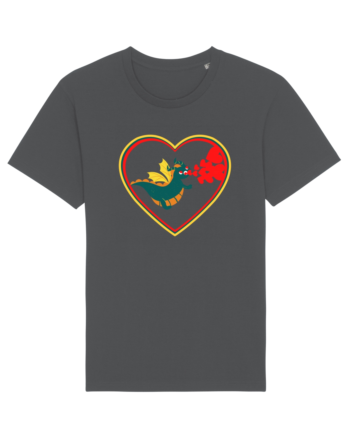 Tricou mânecă scurtă Unisex Rocker Anthracite