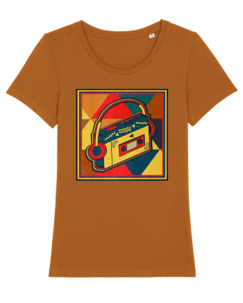 Retro Cassette Player Roasted Orange