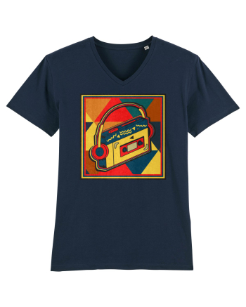 Retro Cassette Player French Navy