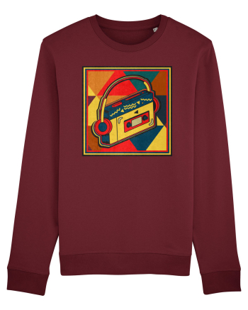 Retro Cassette Player Burgundy