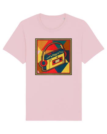 Retro Cassette Player Cotton Pink