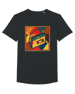 Retro Cassette Player Tricou mânecă scurtă guler larg Bărbat Skater