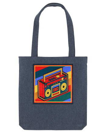 Retro Cassette Player Midnight Blue