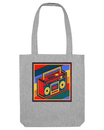 Retro Cassette Player Heather Grey