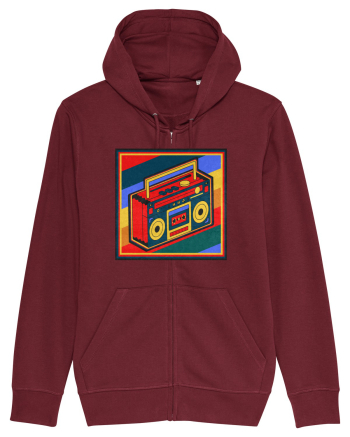 Retro Cassette Player Burgundy