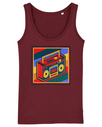 Retro Cassette Player Burgundy