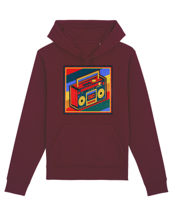 Retro Cassette Player Burgundy