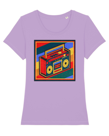 Retro Cassette Player Lavender Dawn