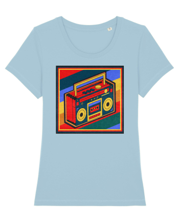 Retro Cassette Player Sky Blue