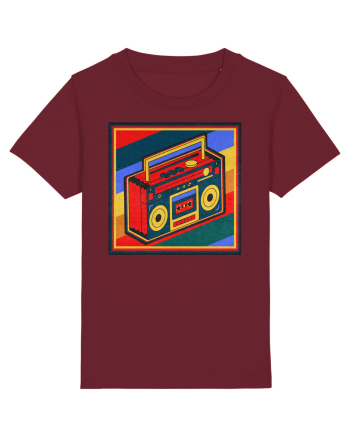 Retro Cassette Player Burgundy