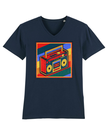 Retro Cassette Player French Navy