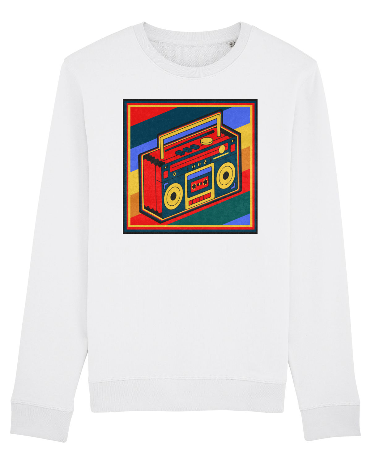 Bluză mânecă lungă Unisex Rise White
