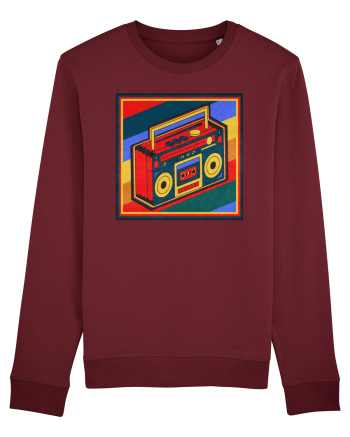 Retro Cassette Player Burgundy