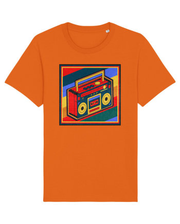 Retro Cassette Player Bright Orange