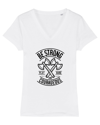 Be Strong Axe Black White