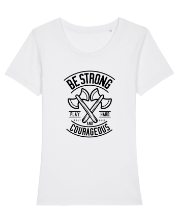 Be Strong Axe Black White
