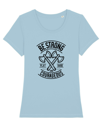 Be Strong Axe Black Sky Blue
