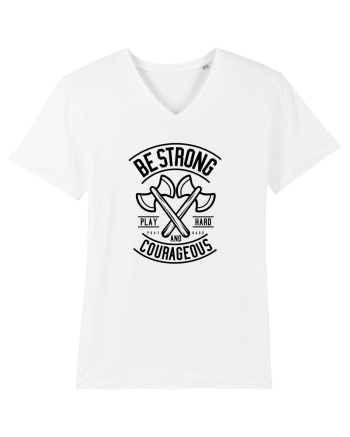 Be Strong Axe Black White