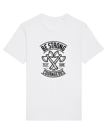 Be Strong Axe Black White