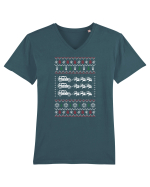 CHRISTMAS CAR Tricou mânecă scurtă guler V Bărbat Presenter