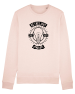 Be the light bulb Black Bluză mânecă lungă Unisex Rise