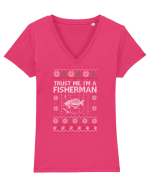 CHRISTMAS Tricou mânecă scurtă guler V Damă Evoker