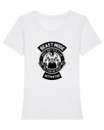 Beast Mode Activated Gym Black Tricou mânecă scurtă guler larg fitted Damă Expresser