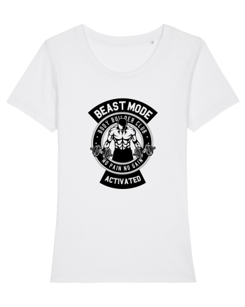 Beast Mode Activated Gym Black White
