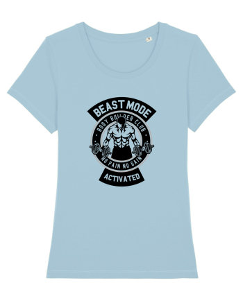 Beast Mode Activated Gym Black Sky Blue