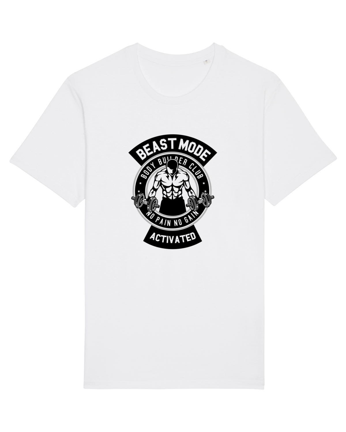 Tricou mânecă scurtă Unisex Rocker White