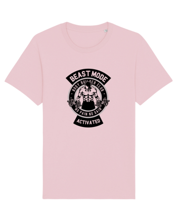 Beast Mode Activated Gym Black Cotton Pink
