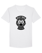 Beast Mode Activated Gym Black Tricou mânecă scurtă guler larg Bărbat Skater