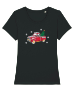 Christmas Caz Tricou mânecă scurtă guler larg fitted Damă Expresser