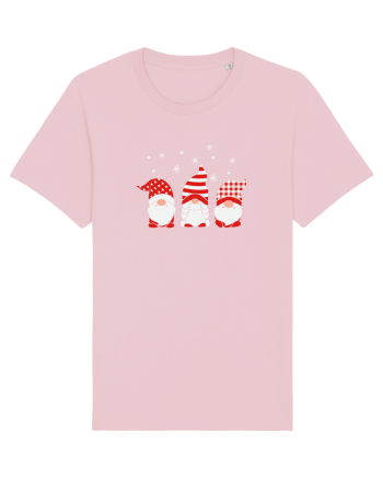 Christmas Gnomes Cotton Pink