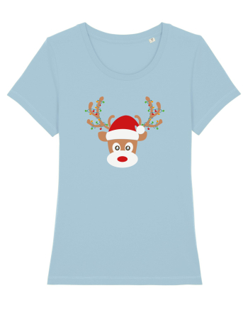 Christmas Reindeer Sky Blue