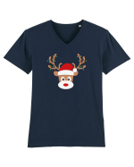 Christmas Reindeer Tricou mânecă scurtă guler V Bărbat Presenter
