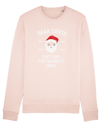 Dear Santa They Are The Naughty Ones Candy Pink