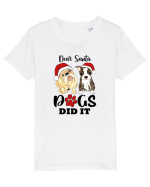 Dear Santa Dogs Did It Tricou mânecă scurtă  Copii Mini Creator