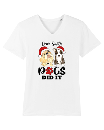 Dear Santa Dogs Did It White
