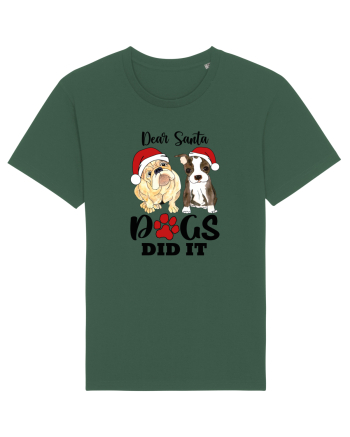 Dear Santa Dogs Did It Bottle Green