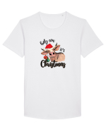Holy Cow It's Christmas Tricou mânecă scurtă guler larg Bărbat Skater