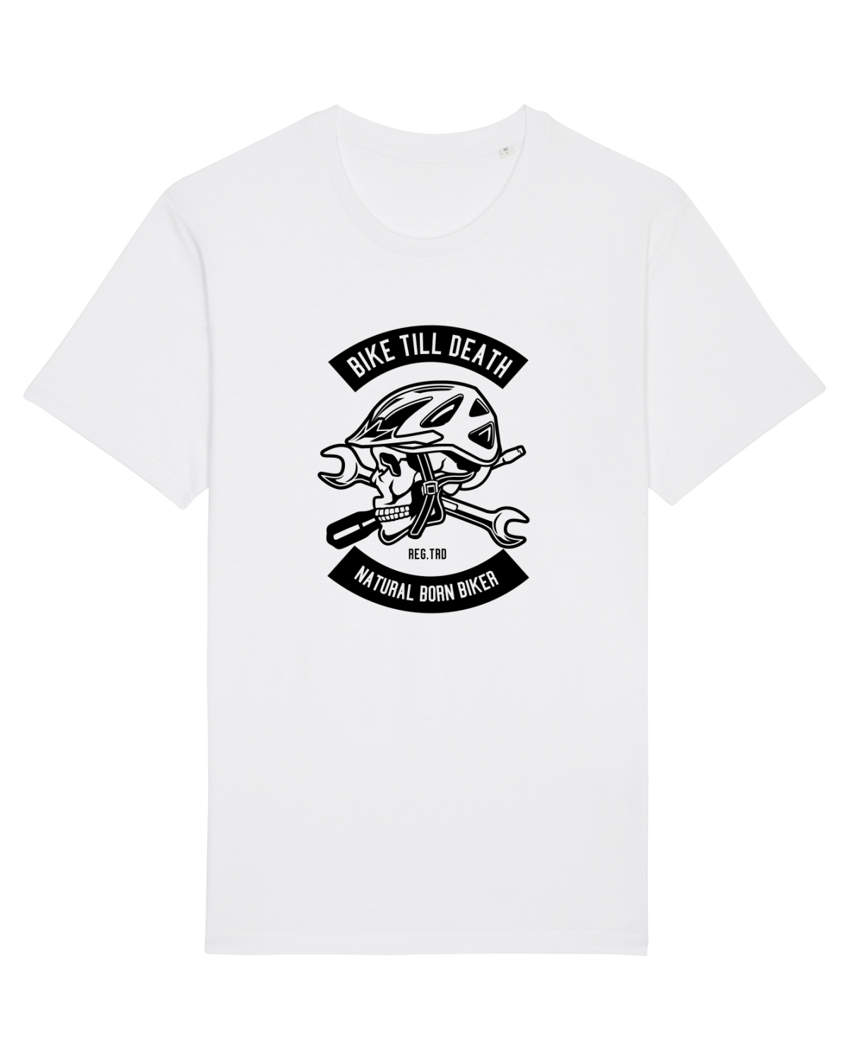 Tricou mânecă scurtă Unisex Rocker White