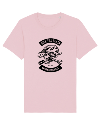 Bike Till Death Black Cotton Pink