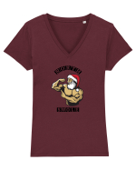 North Swole Tricou mânecă scurtă guler V Damă Evoker