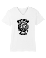 Black Ink Tattoo Tricou mânecă scurtă guler V Bărbat Presenter