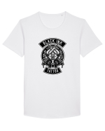 Black Ink Tattoo Tricou mânecă scurtă guler larg Bărbat Skater