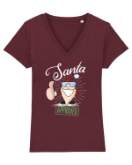 Santa approved Tricou mânecă scurtă guler V Damă Evoker