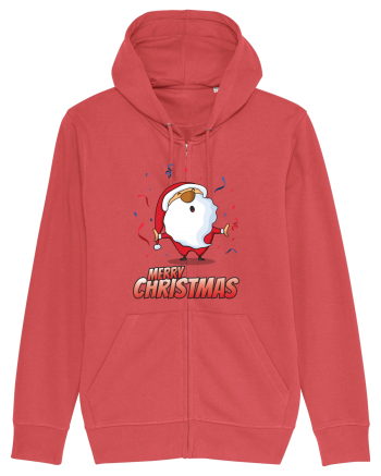 Merry christmas with confetti Carmine Red